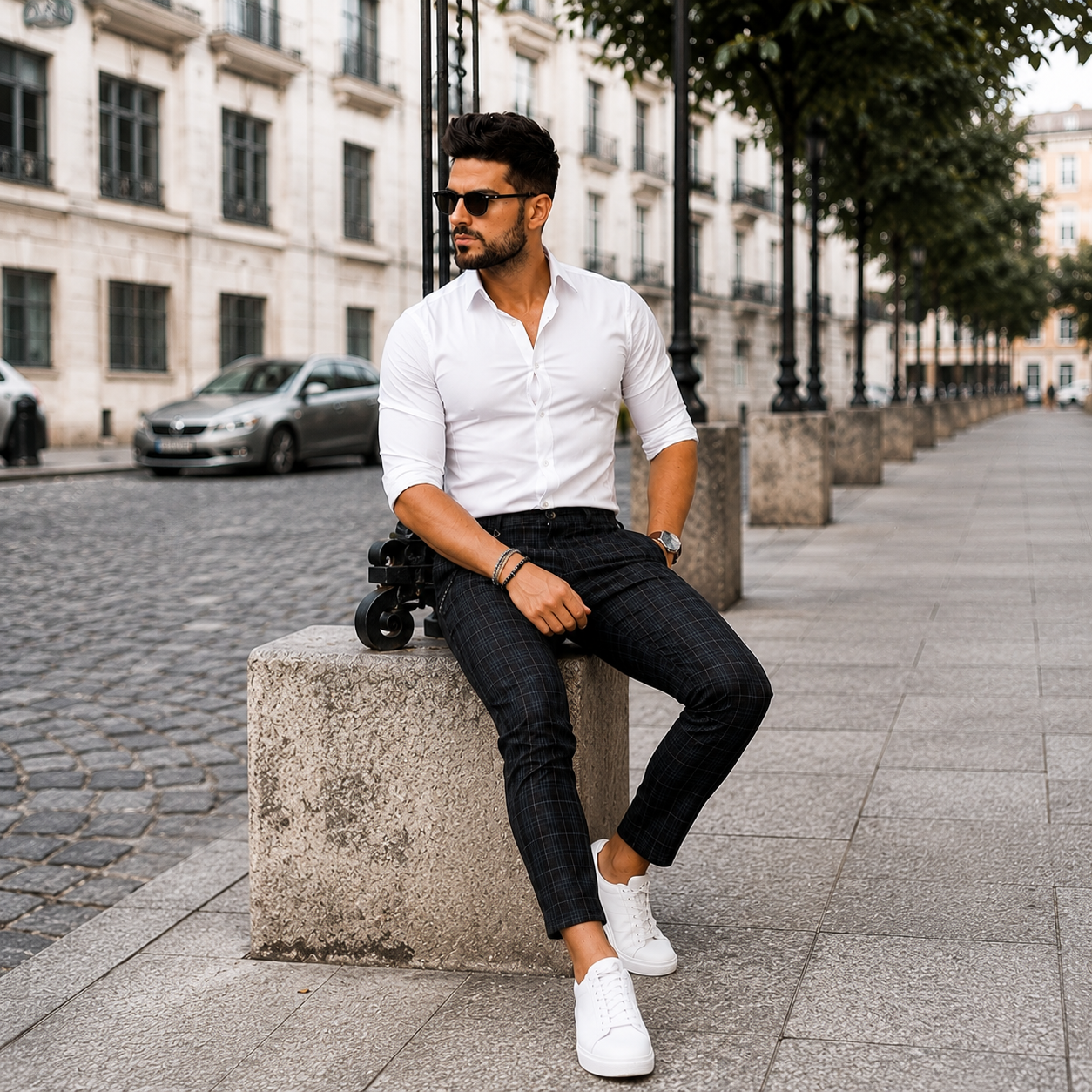 Men's Premium White Shirt - Image 3