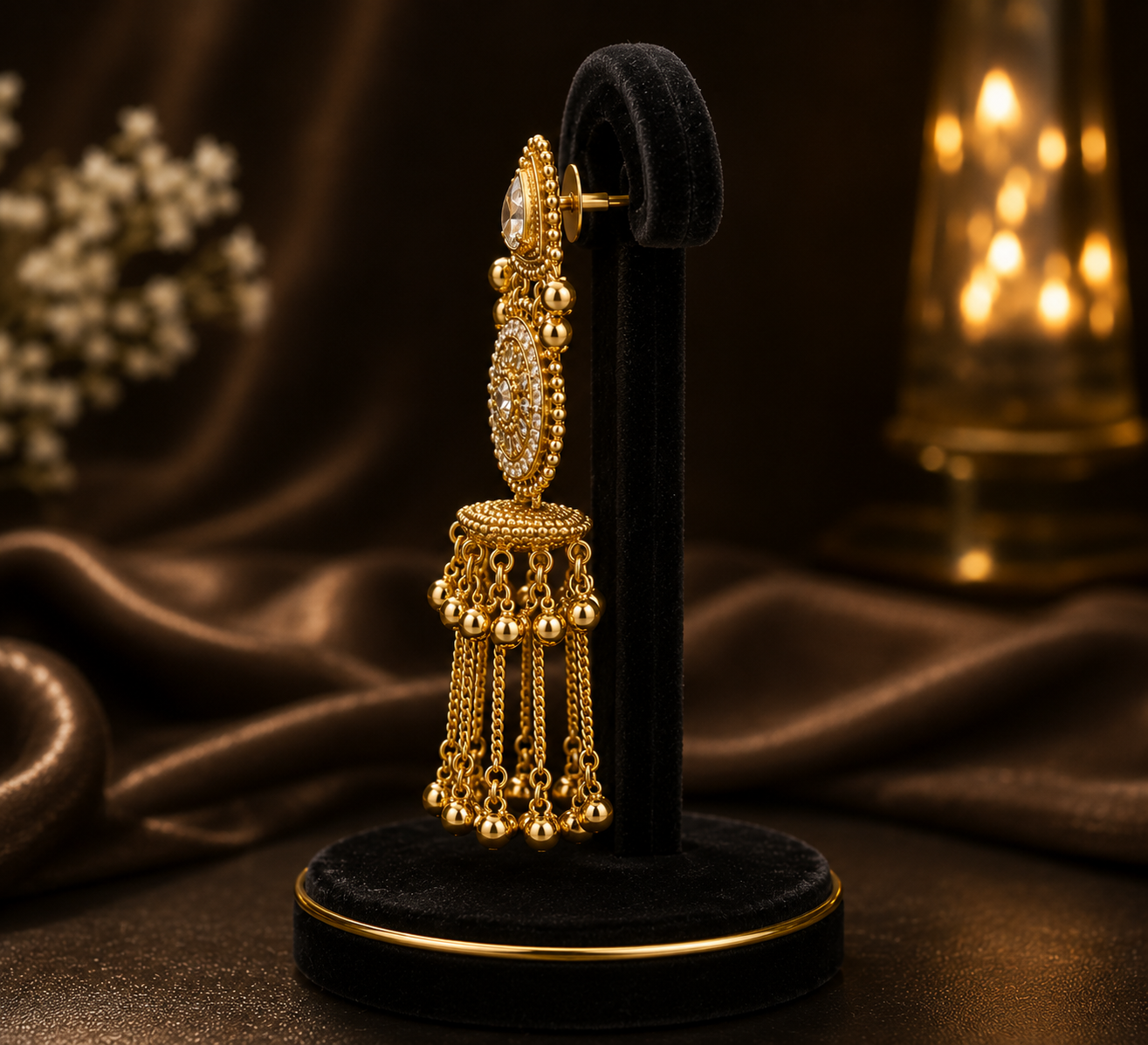 Golden Heritage Jhumka - Image 2