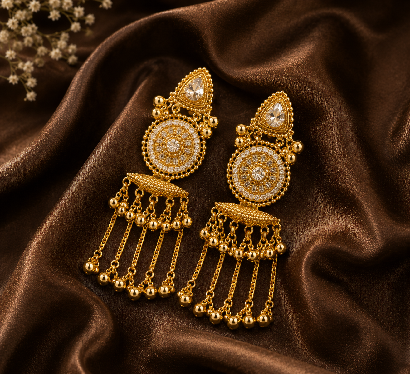 Golden Heritage Jhumka - Image 3
